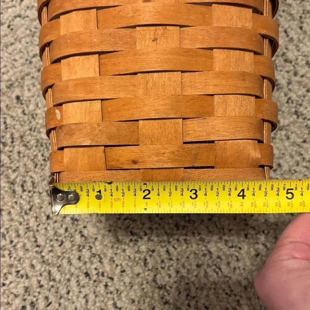 🎀Vintage🎀Longaberger 1991 Tall Brown Woven Basket with Handle